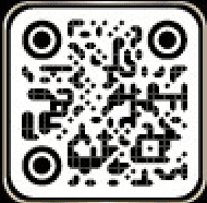 A qr code with a black and white pattern within a square border.